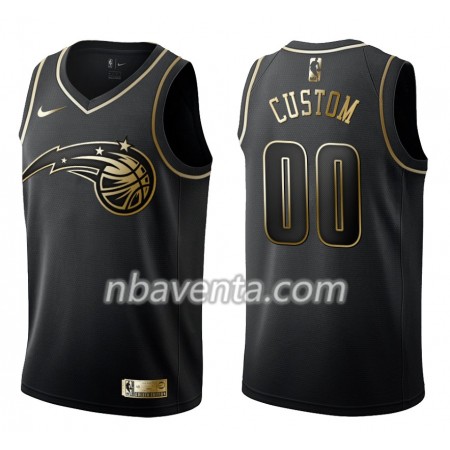 Camiseta Hombre Orlando Magic Personalizadas Nike Negro Golden Edition Swingman